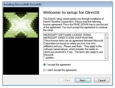 Directx 9 indir windows 7